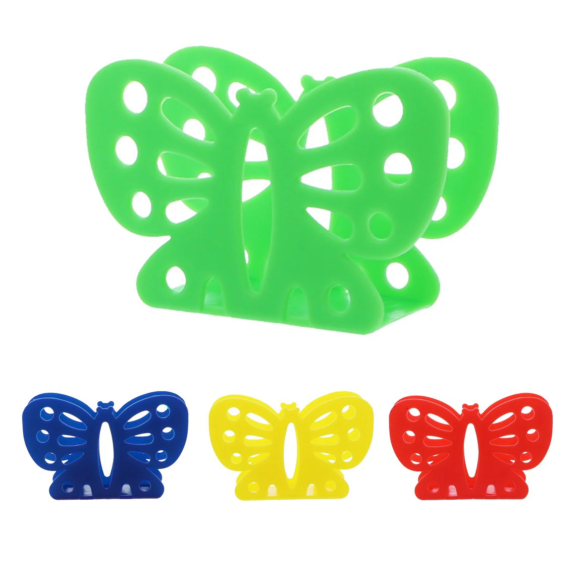 Blue Butterfly Plastic Napkin Holder - Image 5