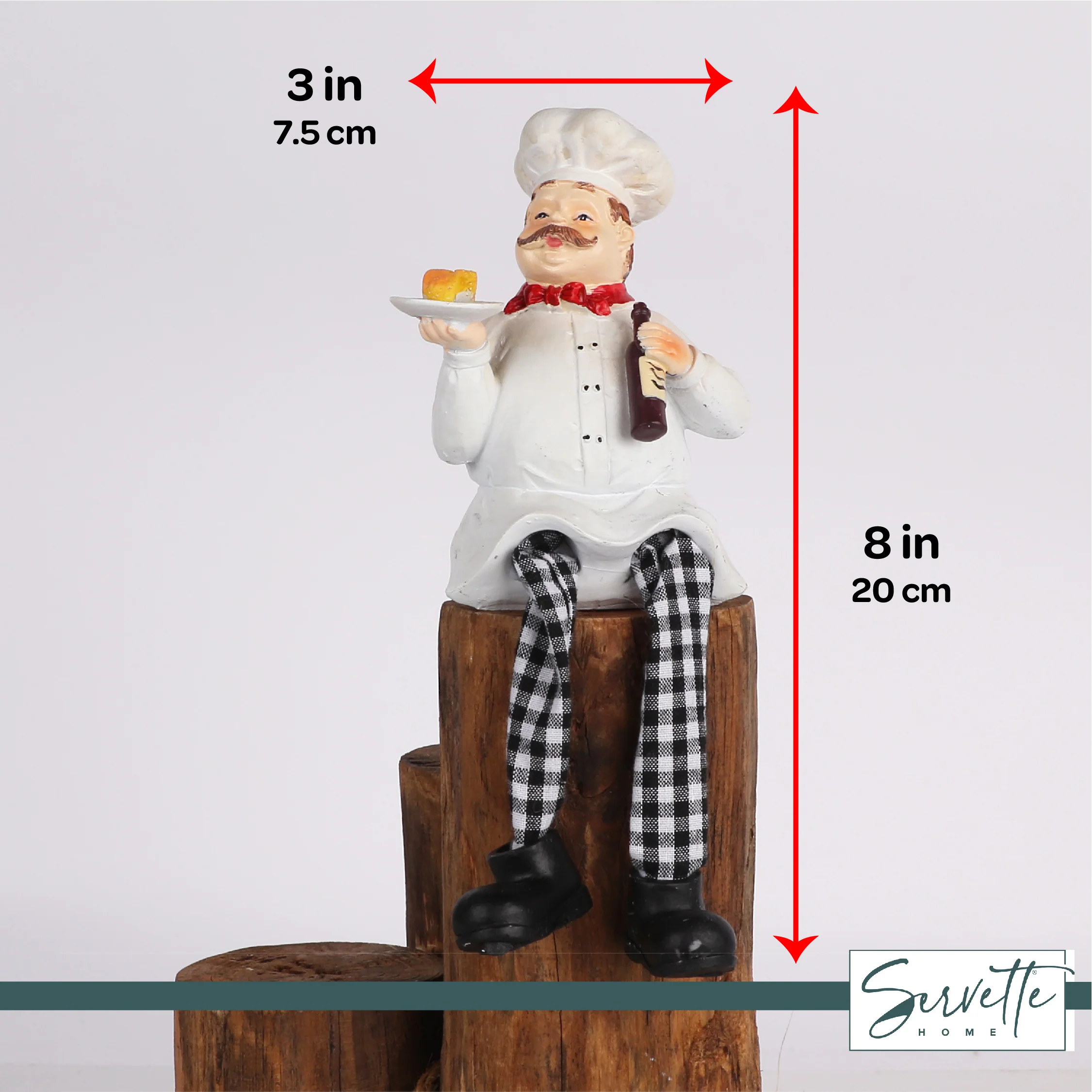 Chef Kitchen Decoration for Shelf with Wine - Image 6